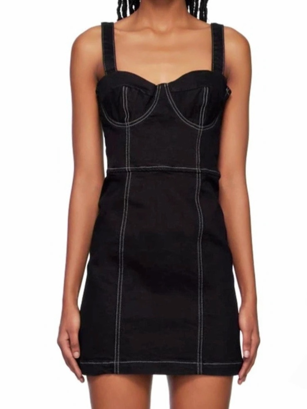 Reformation dress Nikki Bustier Denim Mini Dress
